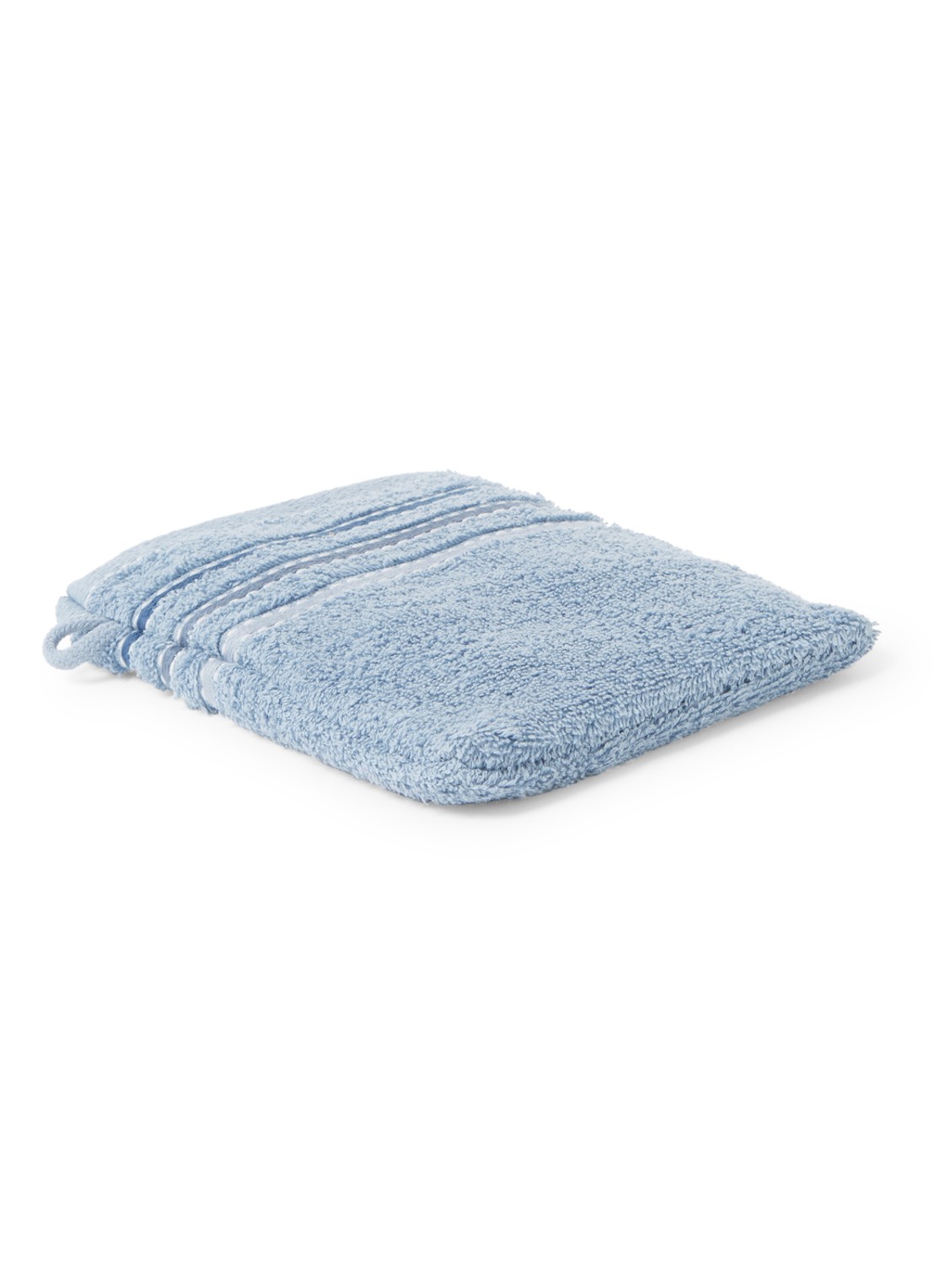 Vandyck Prestige Lines washand - 500 gr/m2 - 60 x 22 cm - voorkant blauw