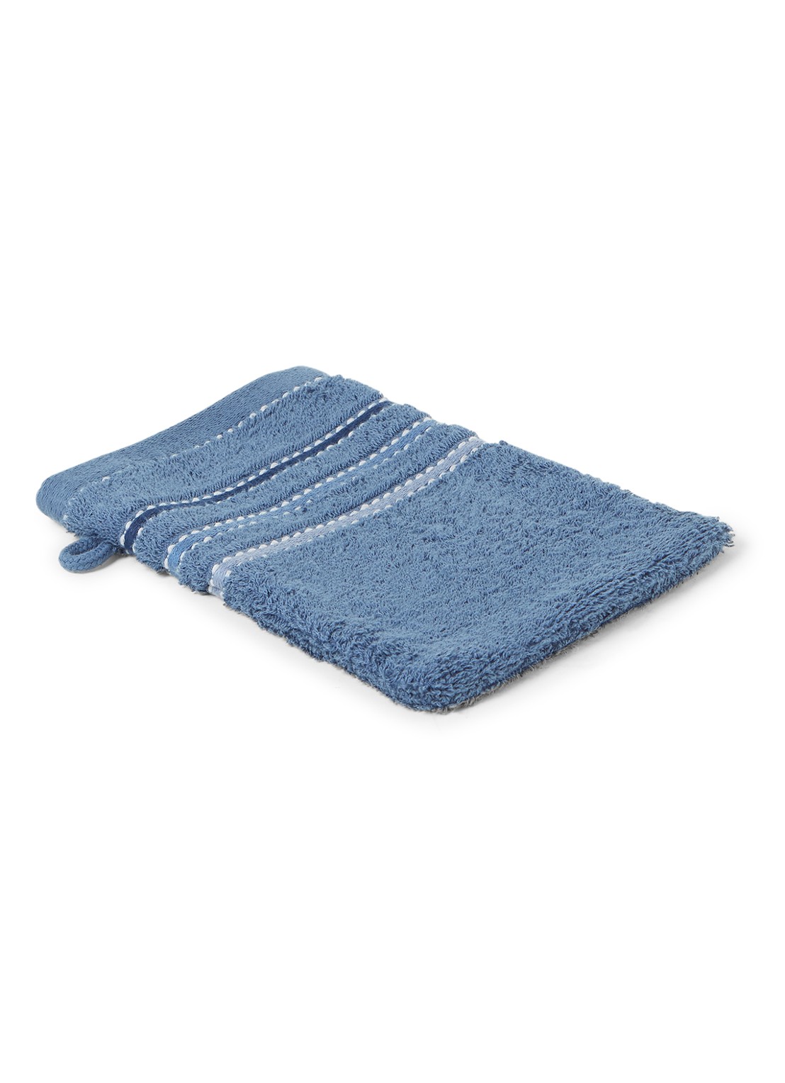 Vandyck Prestige Lines washand - 500 gr/m2 - 60 x 22 cm - voorkant indigo