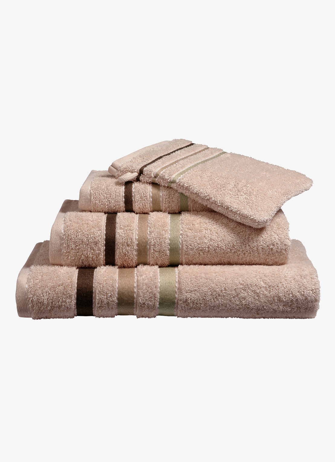 Vandyck Prestige washand - 500 gr/m2 - 16 x 22 cm - voorkant 3 oudroze