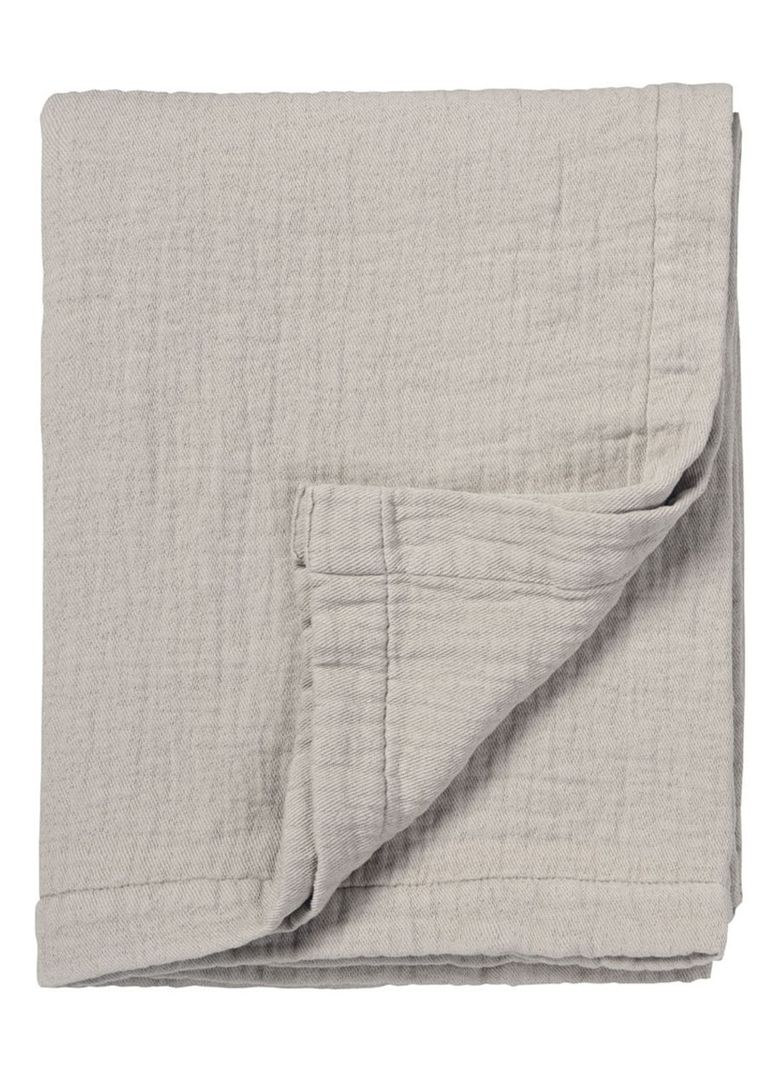 Vandyck Pure 10 bedsprei van katoen - voorkant 2 grijs