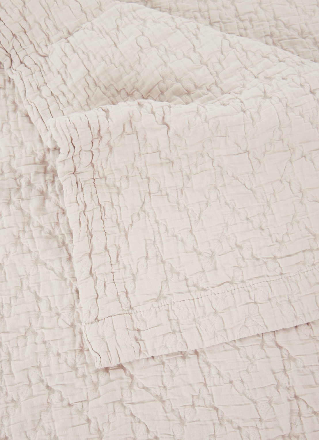 Vandyck Pure 10 bedsprei van katoen - detail grijs