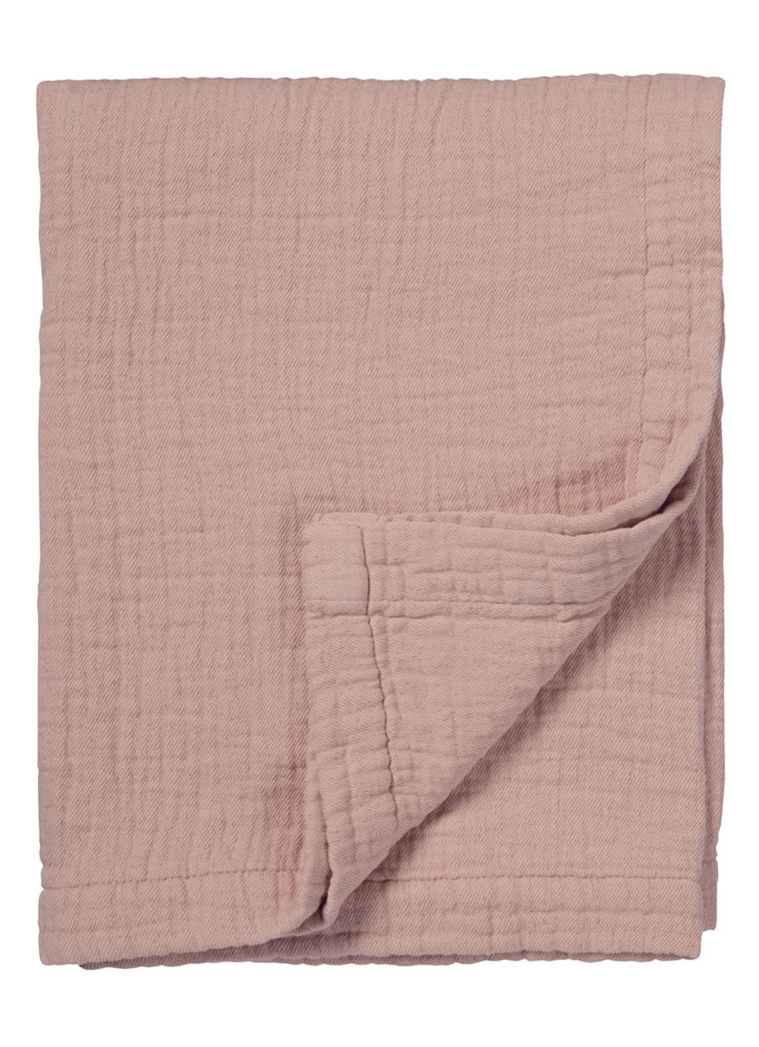 Vandyck Pure 10 bedsprei van katoen - voorkant lichtroze