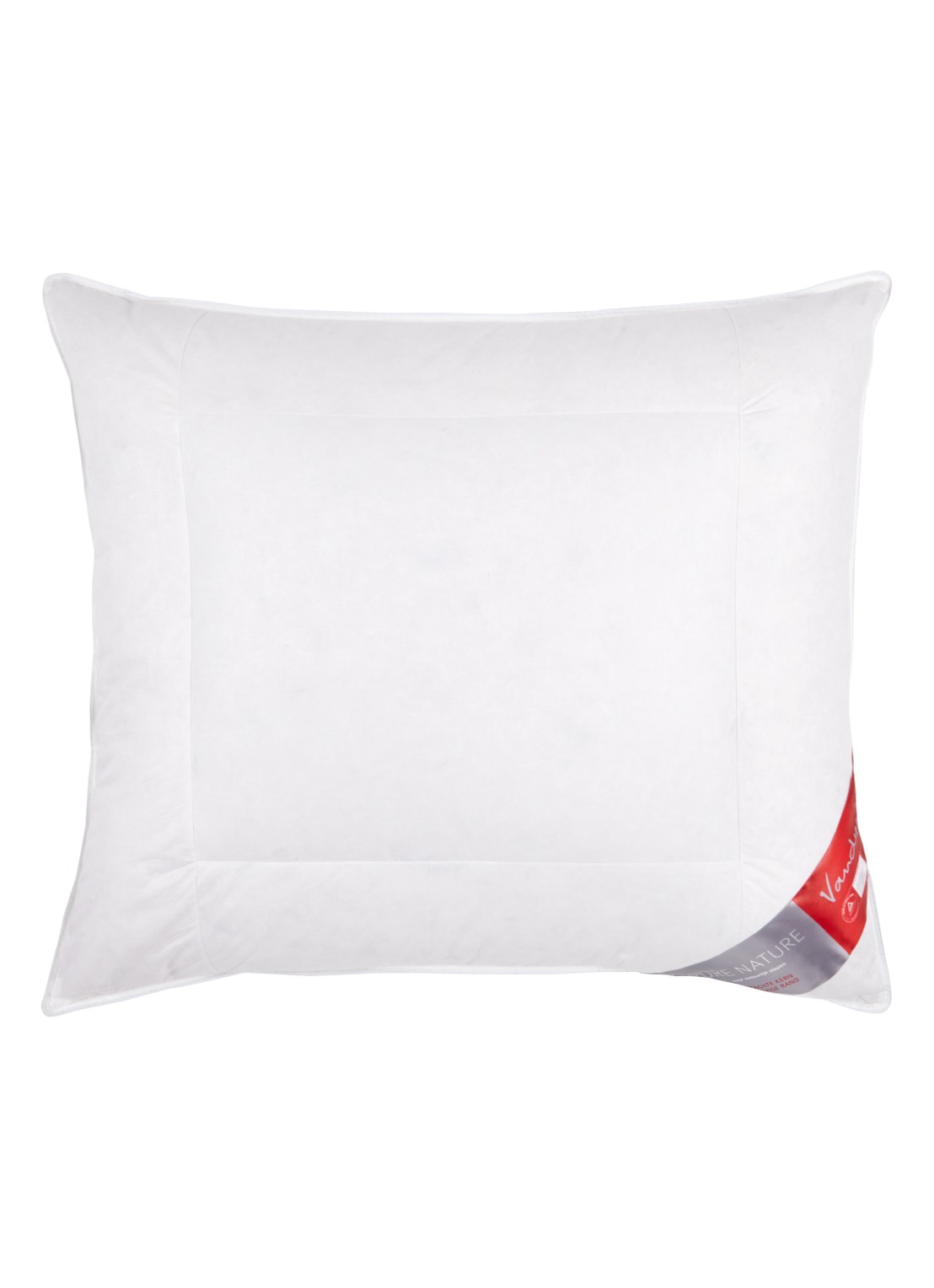 Vandyck Pure Nature comfort hoofdkussen 60 x 70 cm - voorkant 2 wit