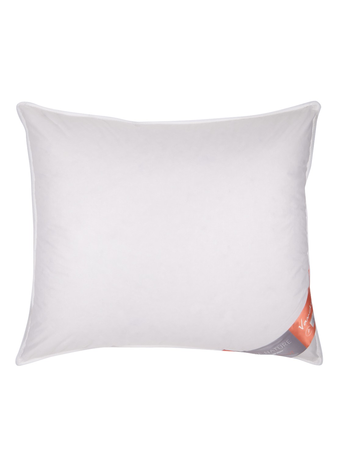 Vandyck Pure Nature superzacht hoofdkussen 60 x 70 cm - voorkant wit