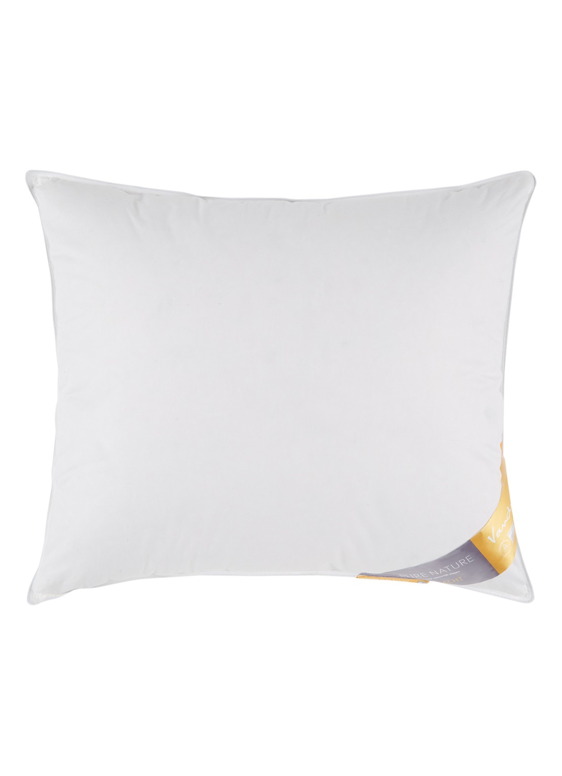 Vandyck Pure Nature zacht hoofdkussen 60 x 70 cm - voorkant 2 wit