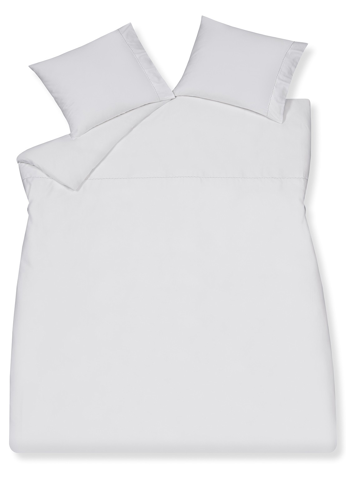 Vandyck Purity Sorrento dekbedovertrekset van katoensatijn 300TC - inclusief kussenslopen - voorkant wit