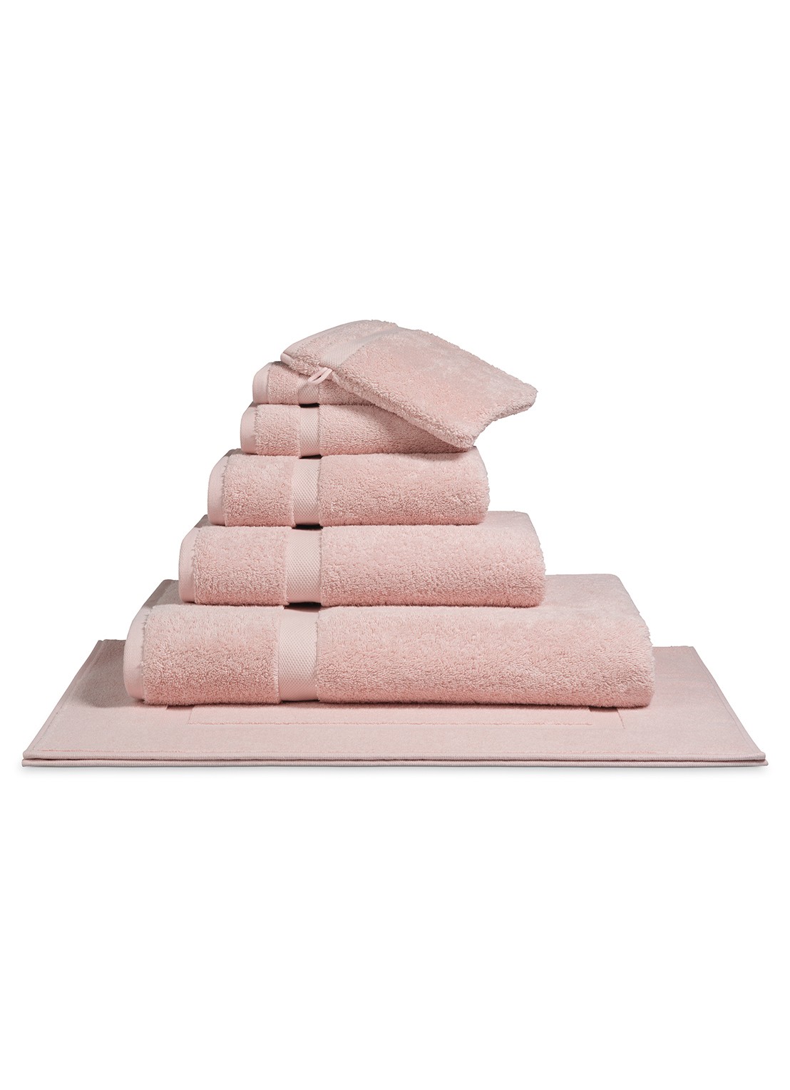 Vandyck Ranger badhanddoek - 650 gr/m2 - 55 x 100 cm - voorkant roze