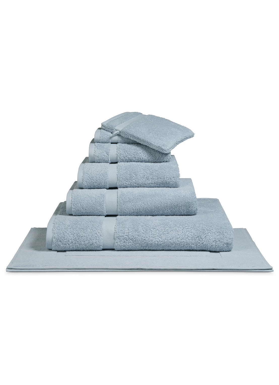Vandyck Ranger badhanddoek - 650 gr/m2 - 55 x 100 cm - voorkant blauw