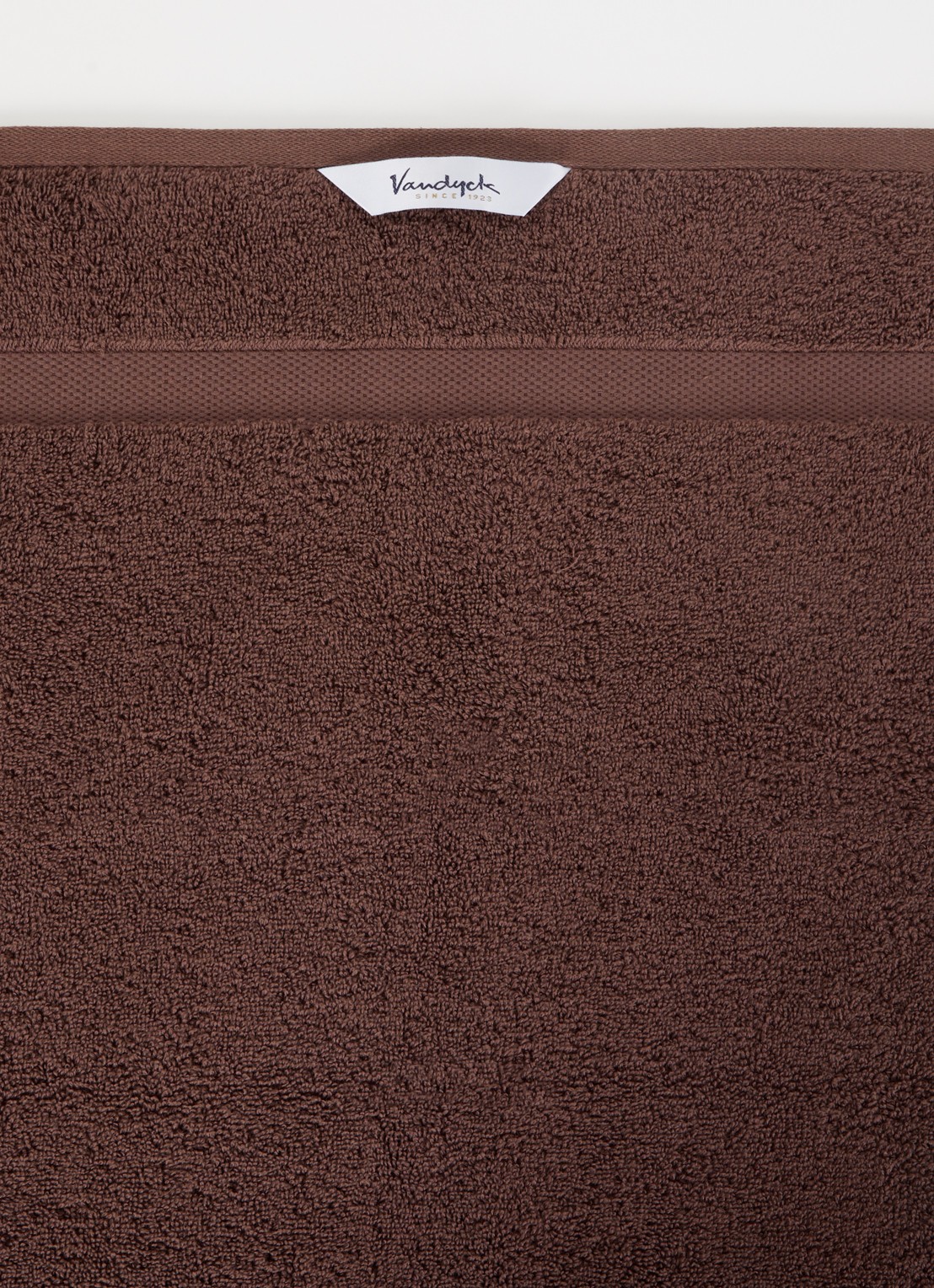 Vandyck Ranger badhanddoek - 650 gr/m2 - 55 x 100 cm - detail taupe