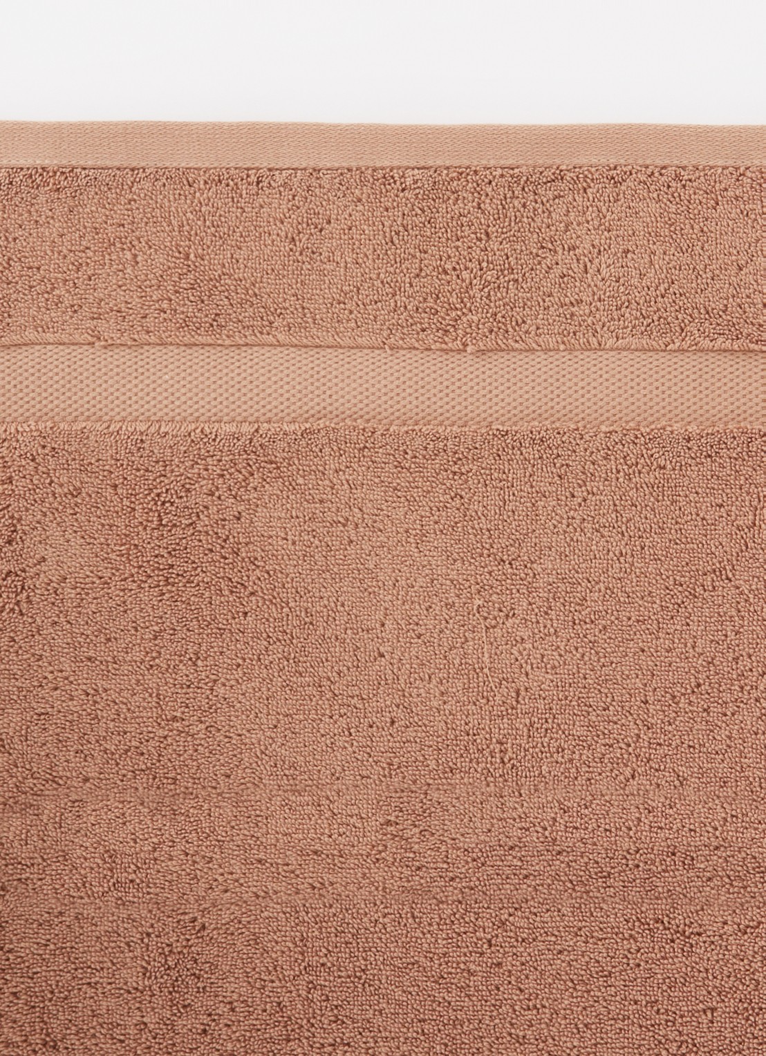 Vandyck Ranger badhanddoek - 650 gr/m2 - 55 x 100 cm - detail 2 lichtbruin