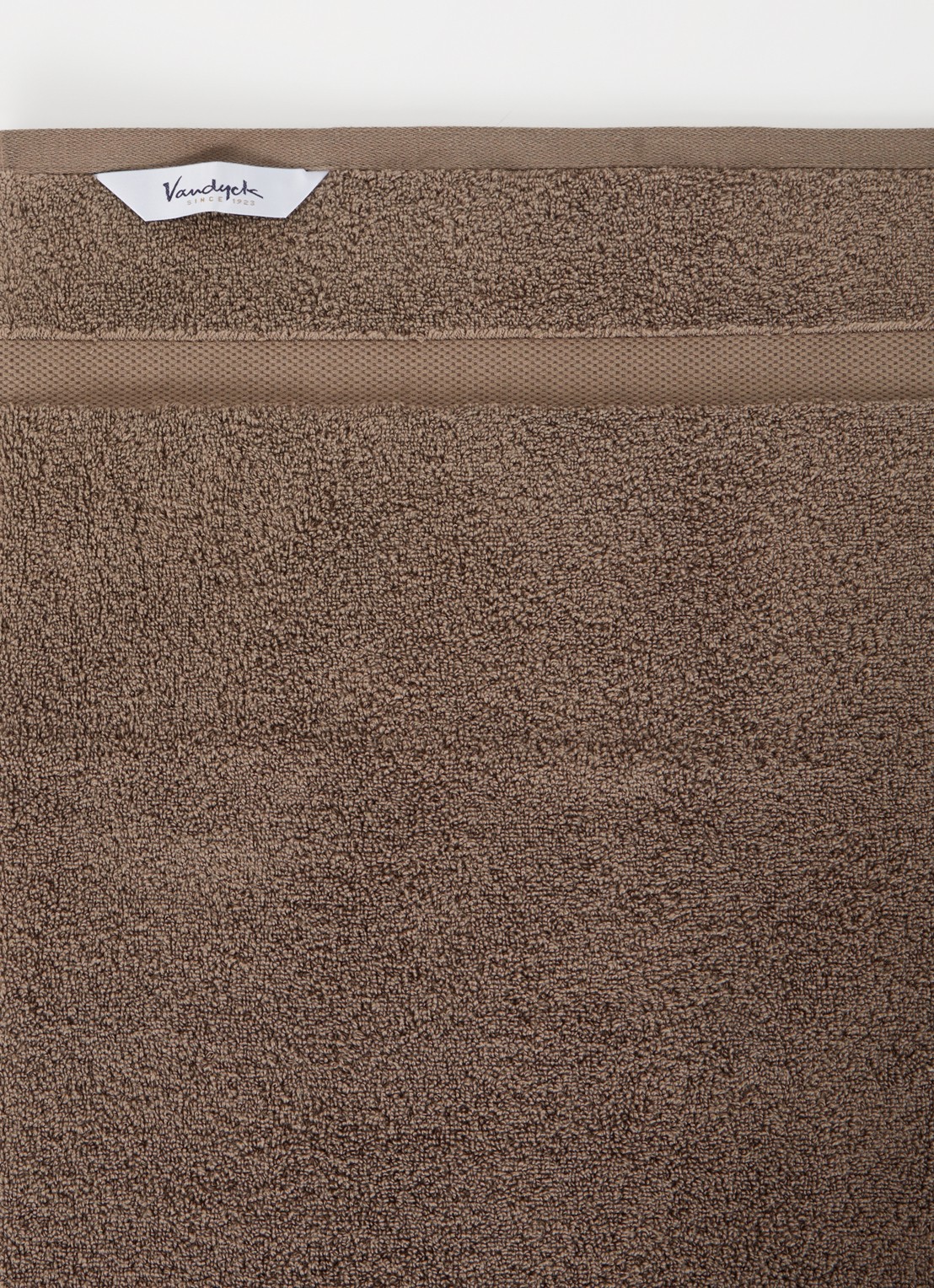 Vandyck Ranger badhanddoek - 650 gr/m2 - 55 x 100 cm - detail 2 bruin