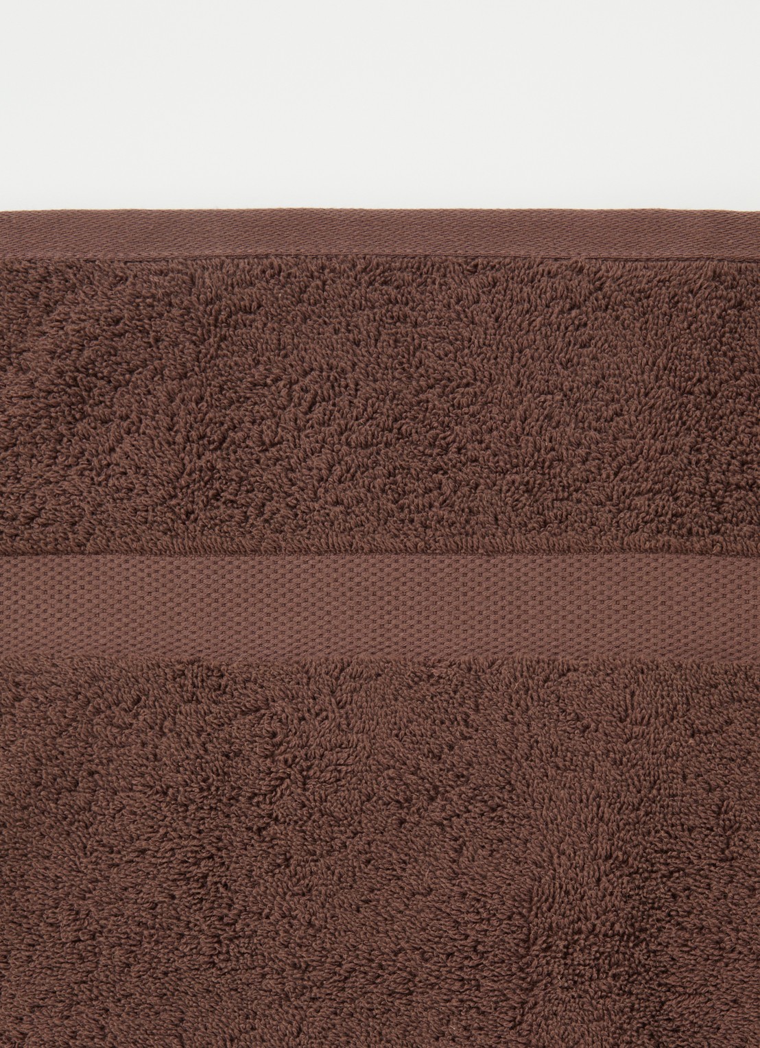 Vandyck Ranger badhanddoek - 650 gr/m2 - 68 x 127 cm - detail 2 donkerbruin