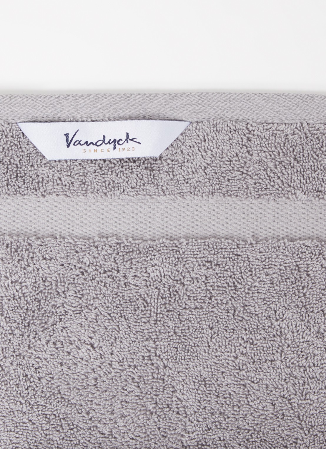 Vandyck Ranger gastendoek - 650 gr/m2 - 40 x 60 cm - detail 2 middengrijs