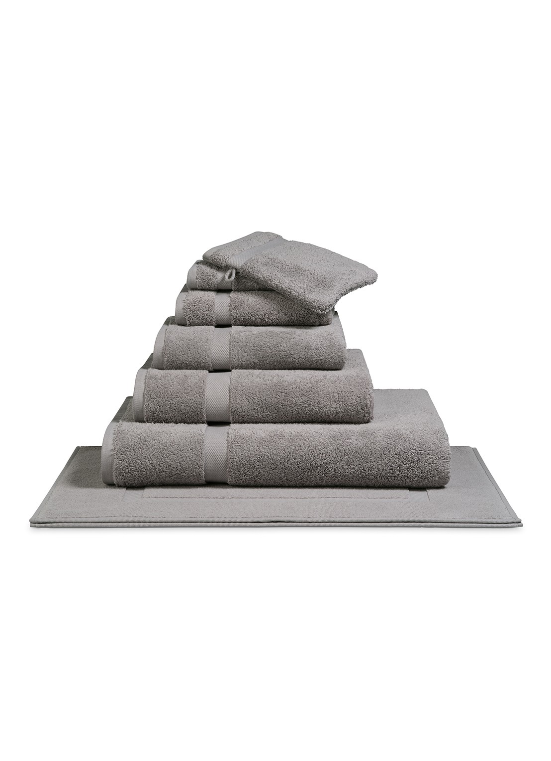 Vandyck Ranger gastendoek - 650 gr/m2 - 40 x 60 cm - voorkant middengrijs