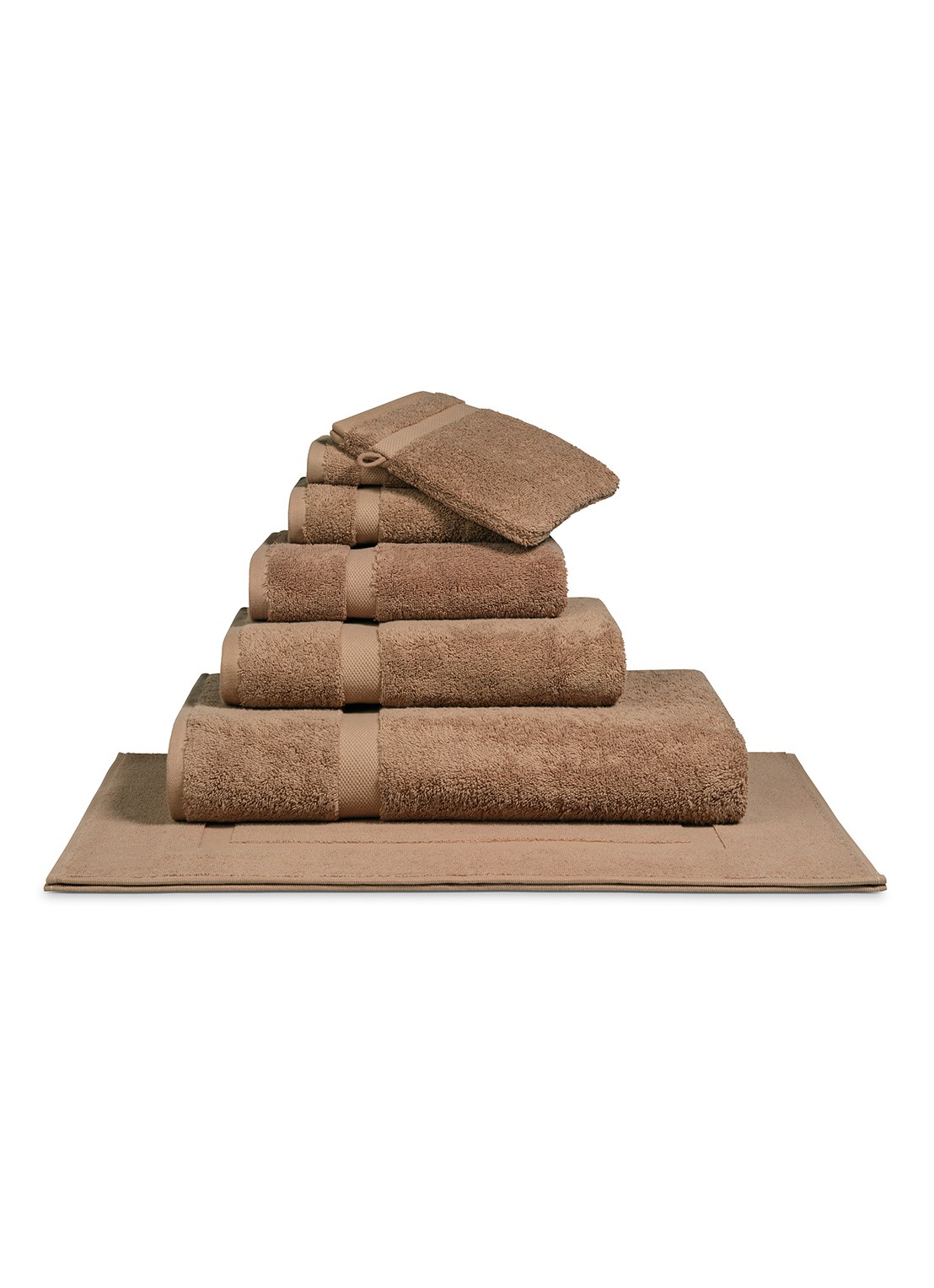 Vandyck Ranger gastendoek - 650 gr/m2 - 40 x 60 cm - voorkant lichtbruin
