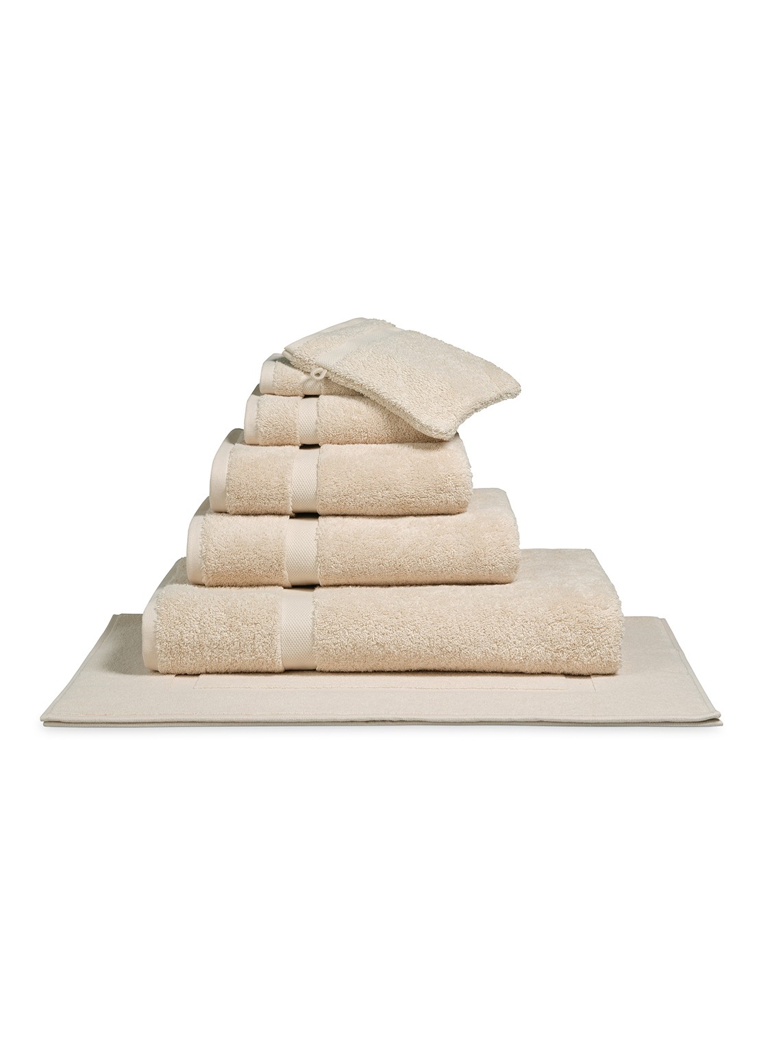Vandyck Ranger gastendoek - 650 gr/m2 - 40 x 60 cm - voorkant creme