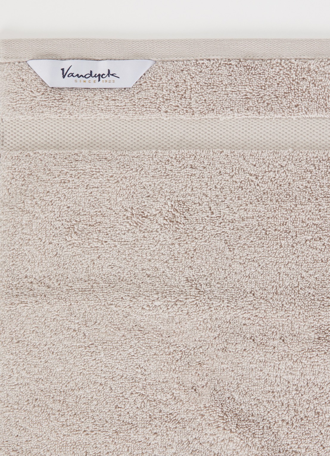 Vandyck Ranger gastendoek - 650 gr/m2 - 40 x 60 cm - detail 2 lichtgrijs