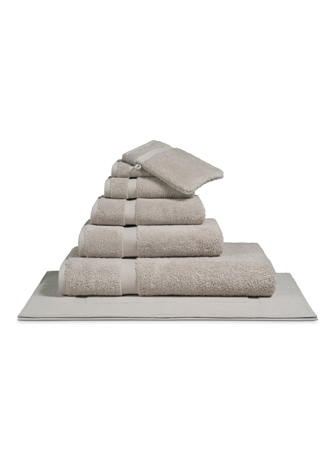 Vandyck Ranger gastendoek - 650 gr/m2 - 40 x 60 cm - voorkant lichtgrijs