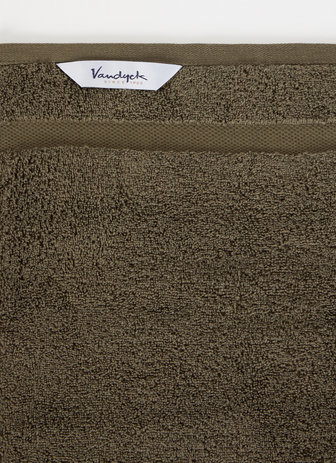 Vandyck Ranger gastendoek - 650 gr/m2 - 40 x 60 cm - detail legergroen