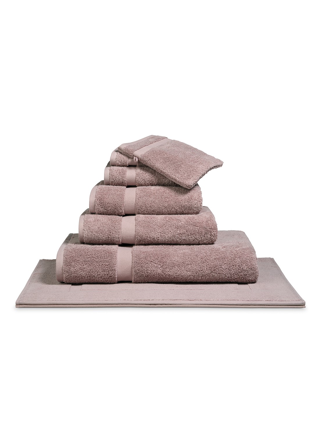 Vandyck Ranger gastendoek - 650 gr/m2 - 40 x 60 cm - voorkant 2 oudroze