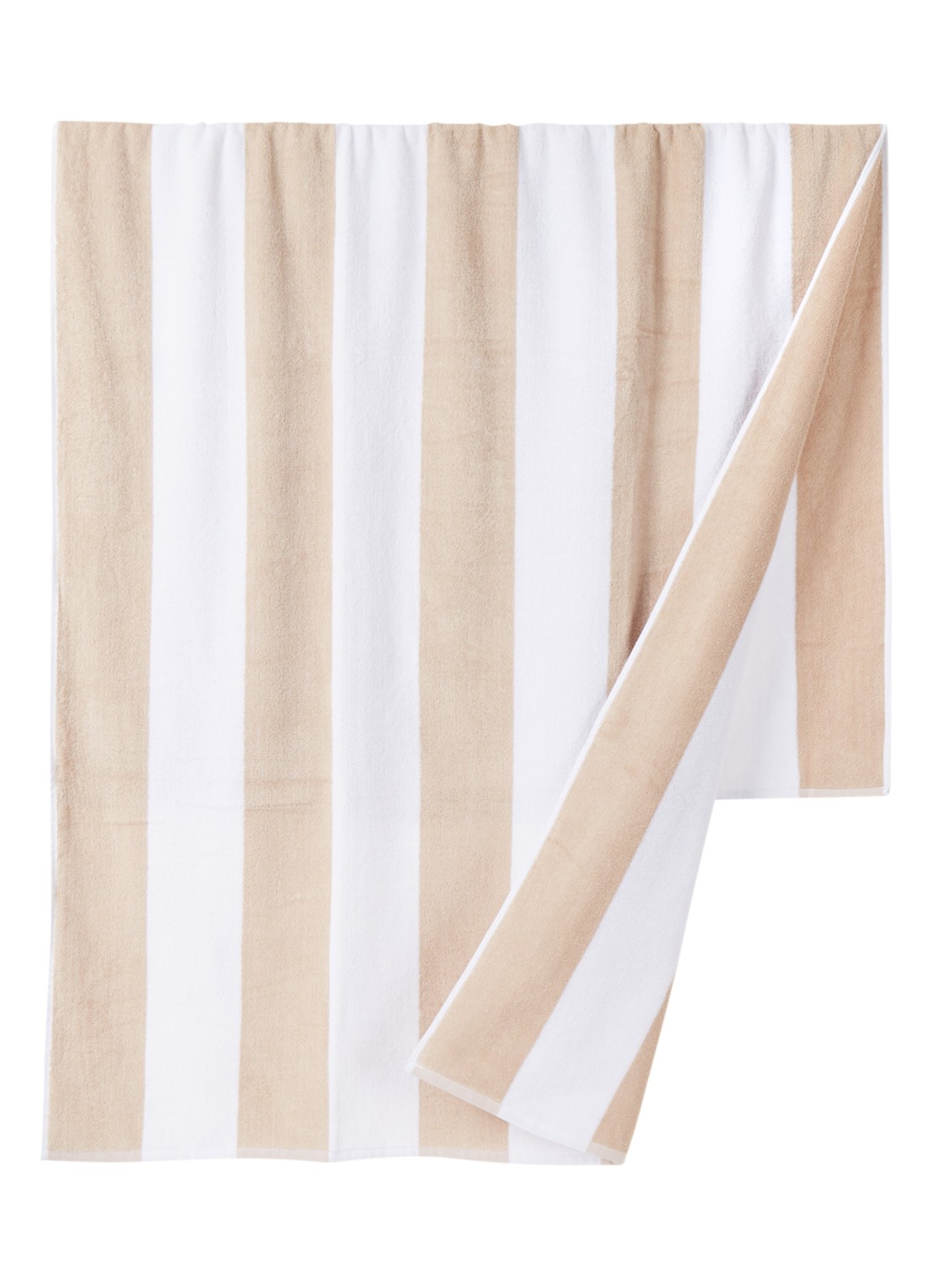 Vandyck Riviera strandlaken 100 x 200 cm  - voorkant 2 beige
