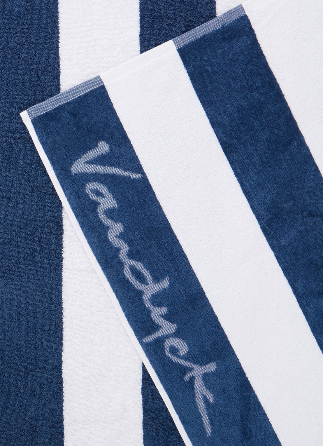Vandyck Riviera strandlaken 100 x 200 cm  - detail royalblauw