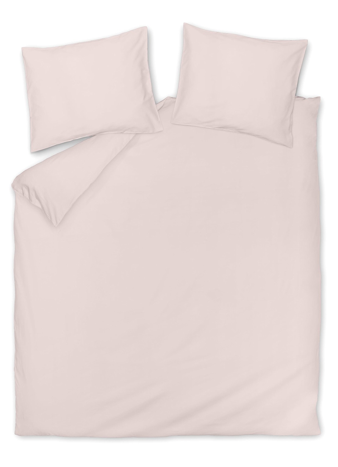 Vandyck Satin Luxe dekbedovertrekset van katoensatijn 300TC - inclusief kussenslopen - voorkant 2 roze