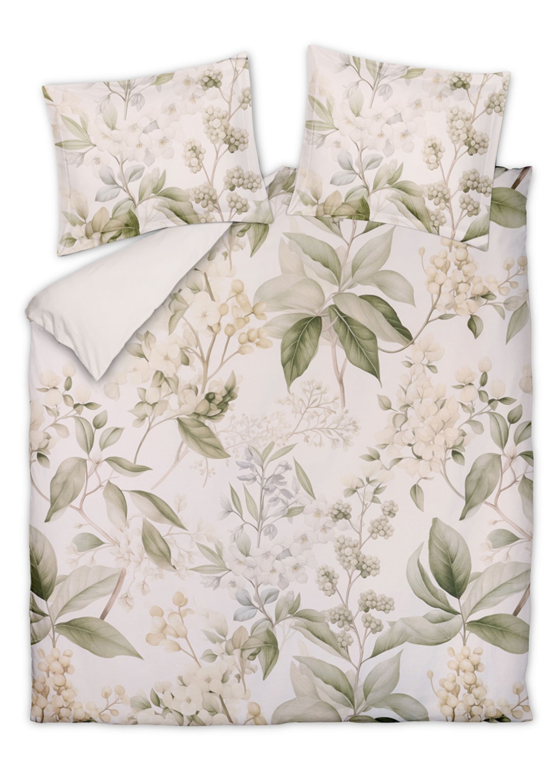 Vandyck Serenade dekbedovertrekset - inclusief kussenslopen - voorkant beige
