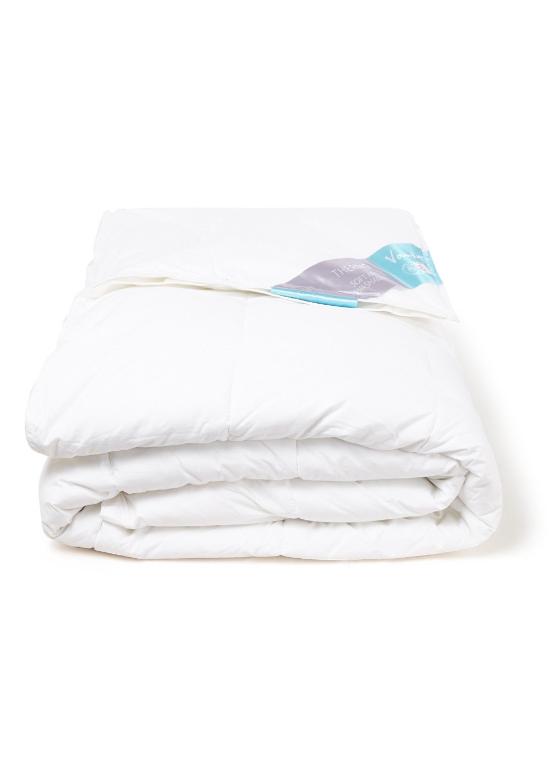Vandyck Thermo dekbed van gekamd katoen met vulling van gesiliconiseerde polyester microfiber - voorkant 2 gebroken wit
