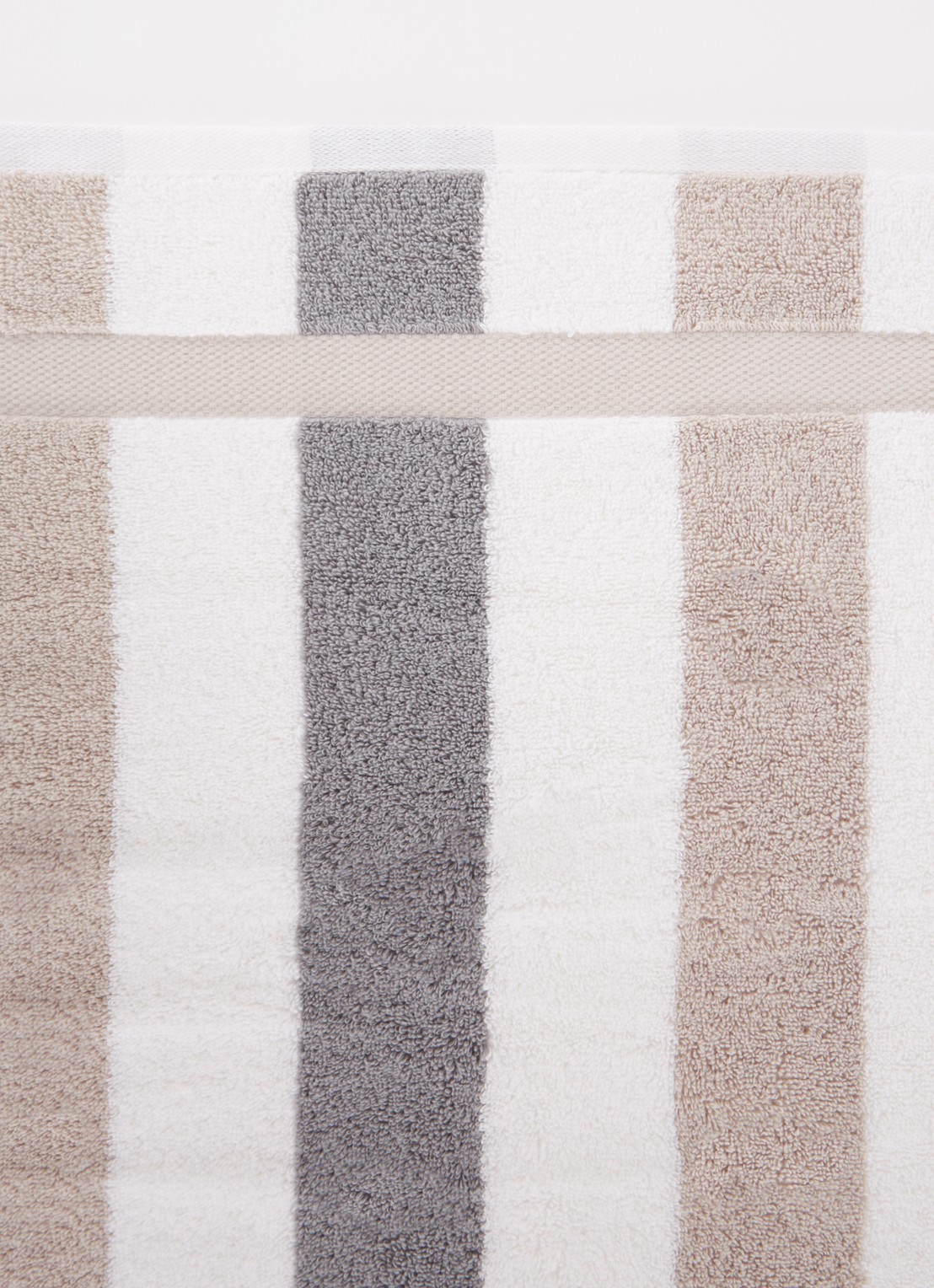 Vandyck Vancouver badhanddoek - 650 gr/m2 - 55 x 100 cm - detail 2 grijs