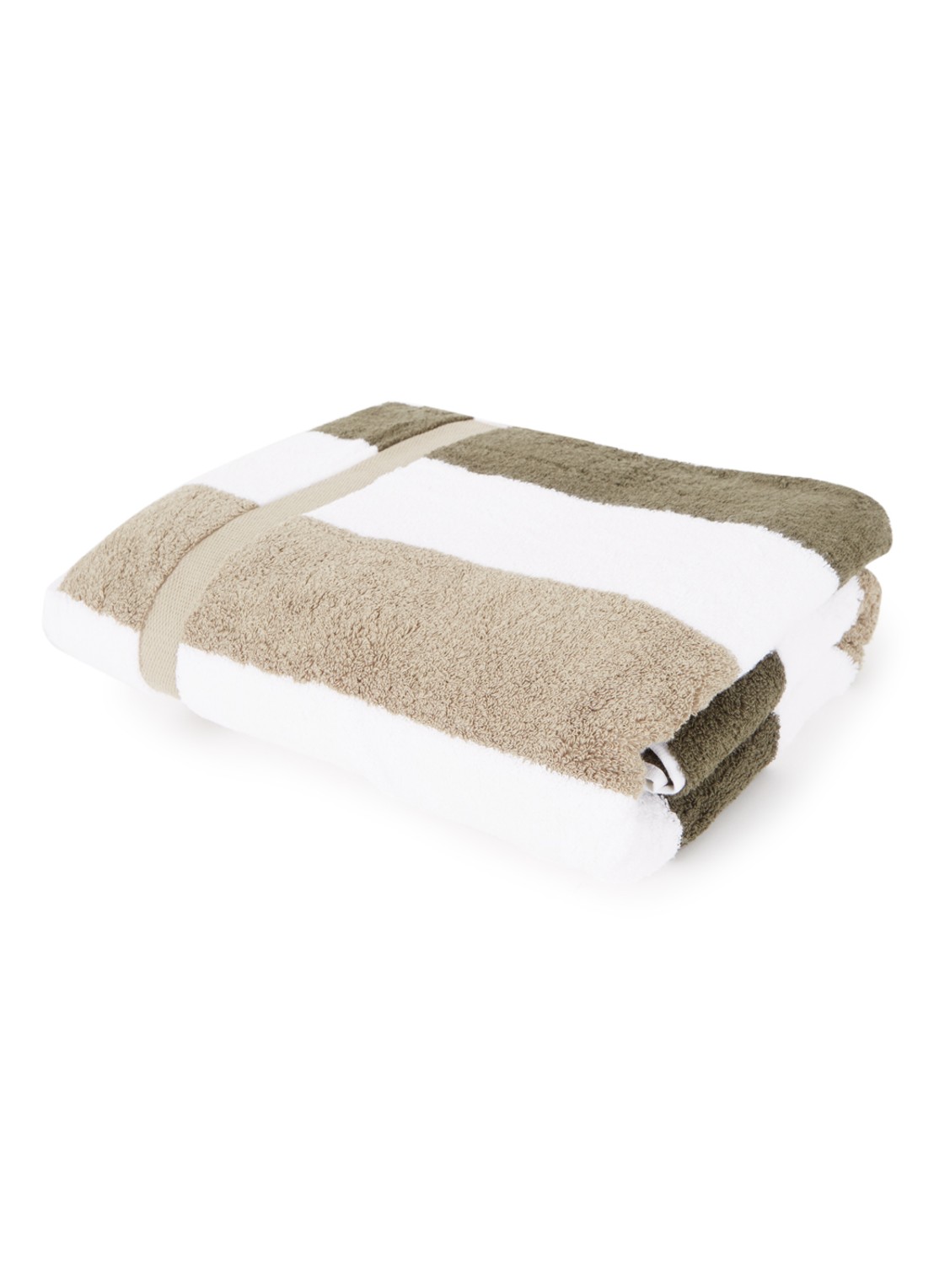 Vandyck Vancouver Fashion badhanddoek - 90 x 195 cm - voorkant 2 legergroen