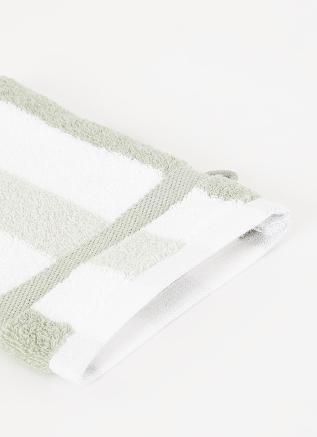 Vandyck Vancouver washand - 650 gr/m2 - 16 x 22 cm  - detail 3 lindegroen