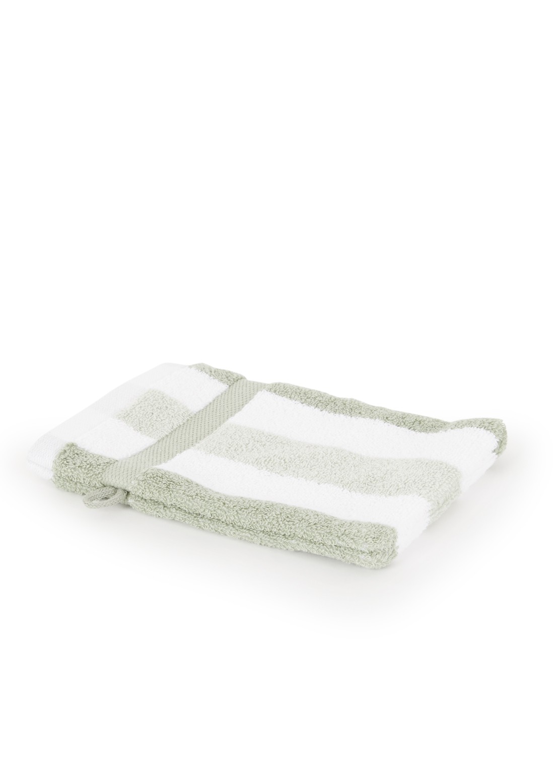 Vandyck Vancouver washand - 650 gr/m2 - 16 x 22 cm  - voorkant lindegroen