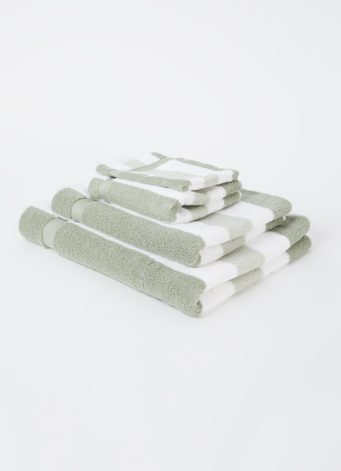 Vandyck Vancouver washand - 650 gr/m2 - 16 x 22 cm  - voorkant 2 lindegroen