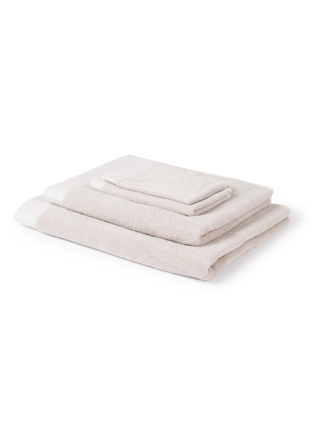 Vandyck Washand - 550 gr/m2 - 16 x 21 cm - voorkant 2 zand