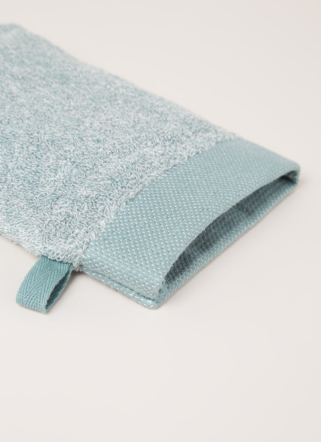 Vandyck Washand - 550 gr/m2 - 16 x 21 cm - detail groen