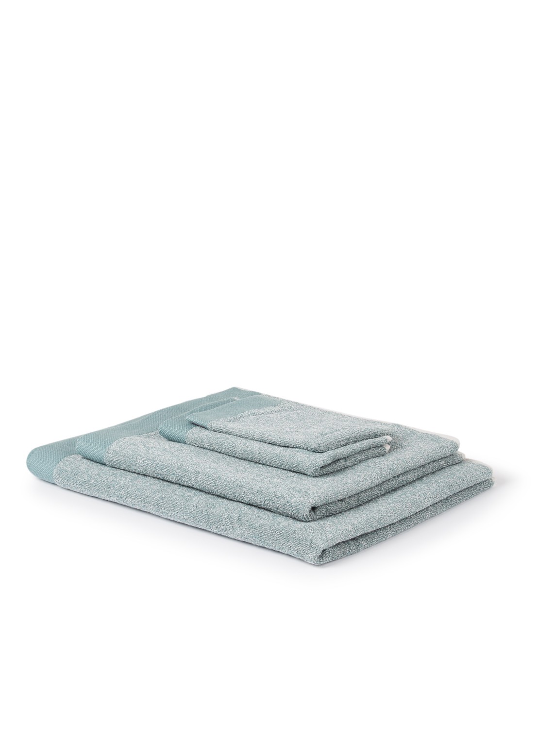 Vandyck Washand - 550 gr/m2 - 16 x 21 cm - voorkant 2 groen