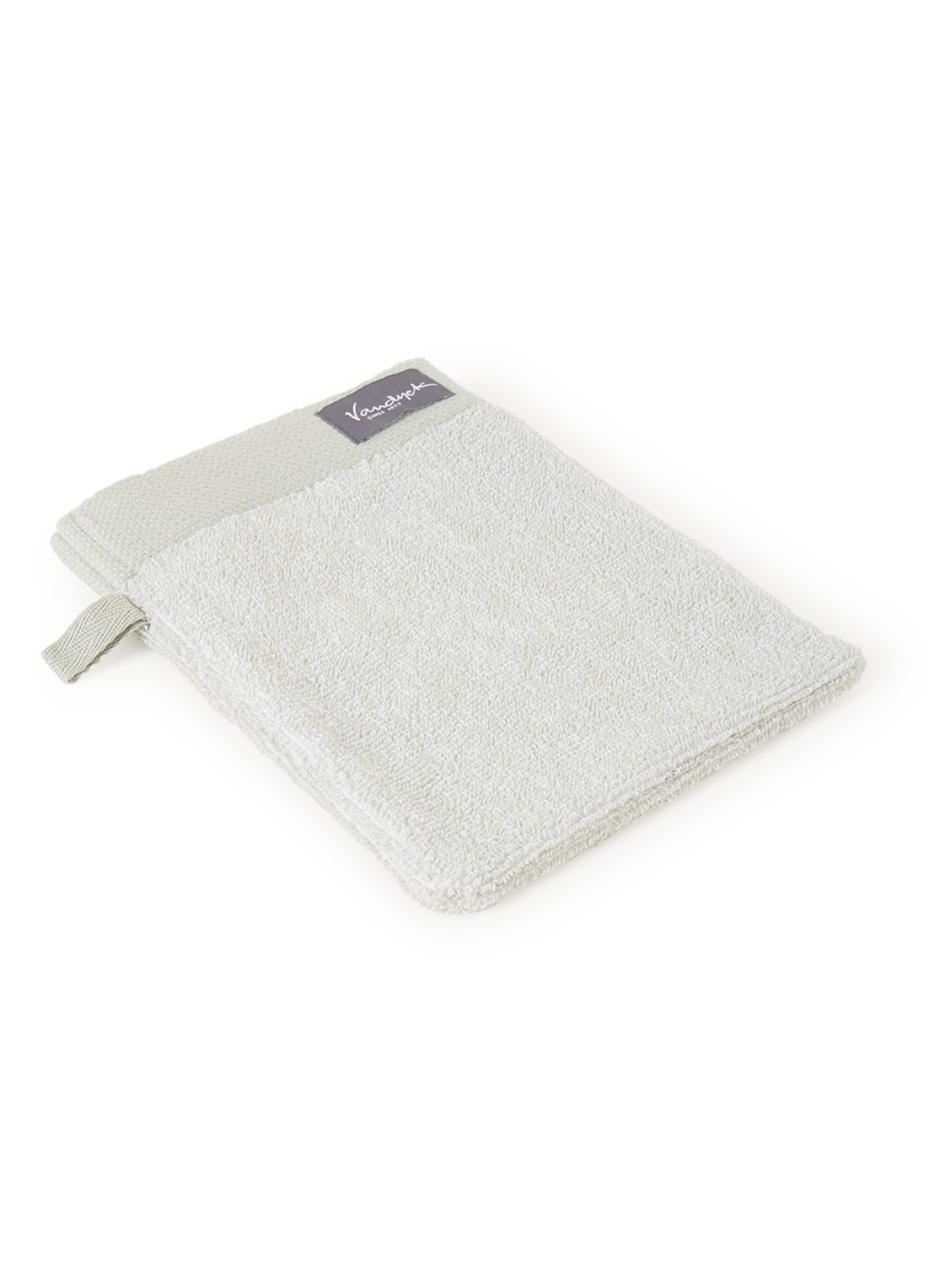 Vandyck Washand - 550 gr/m2 - 16 x 21 cm - voorkant lichtgroen