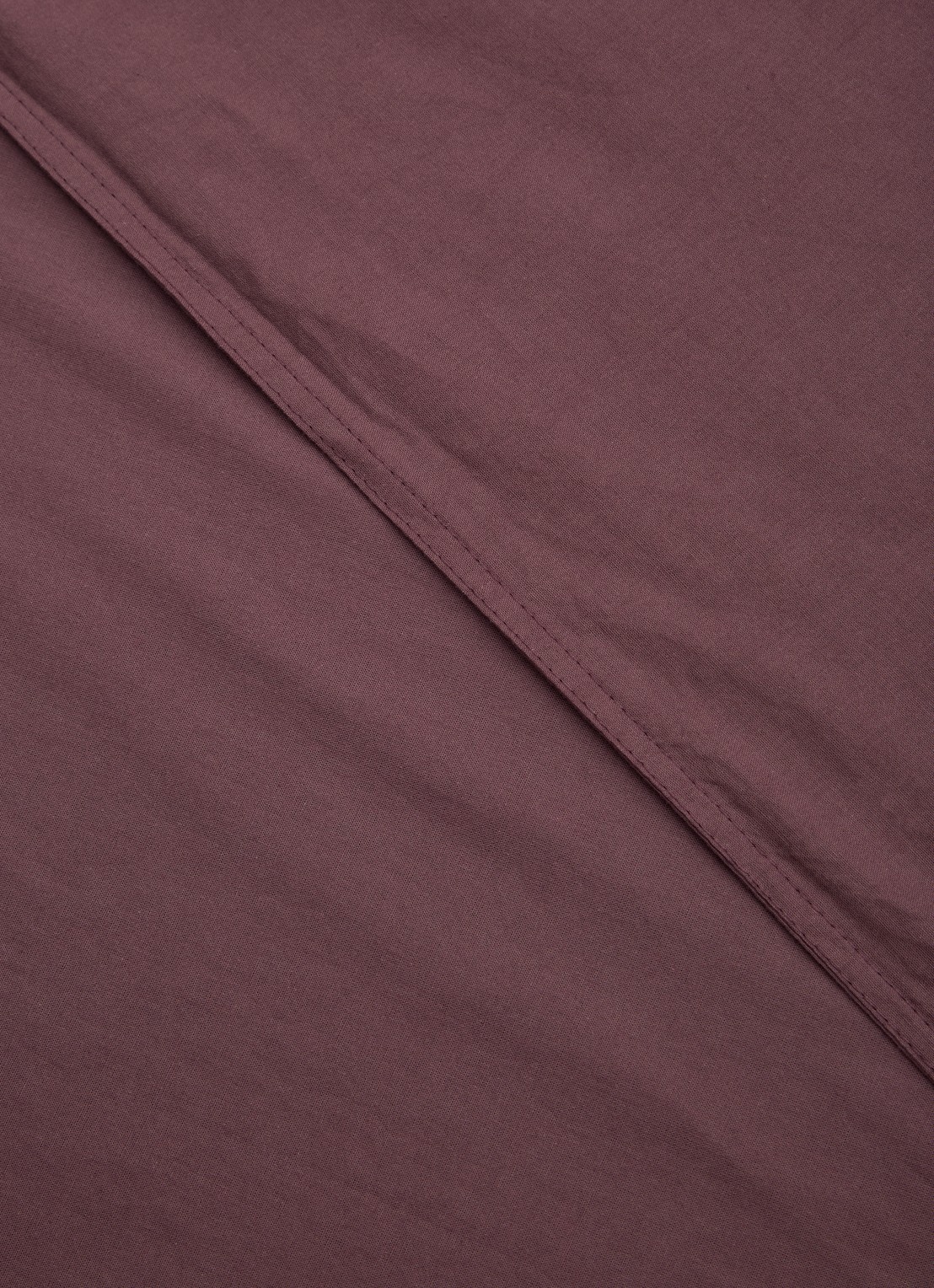 Vandyck Washed Cotton dekbedovertrekset van katoen - inclusief kussensloop - detail 3 aubergine