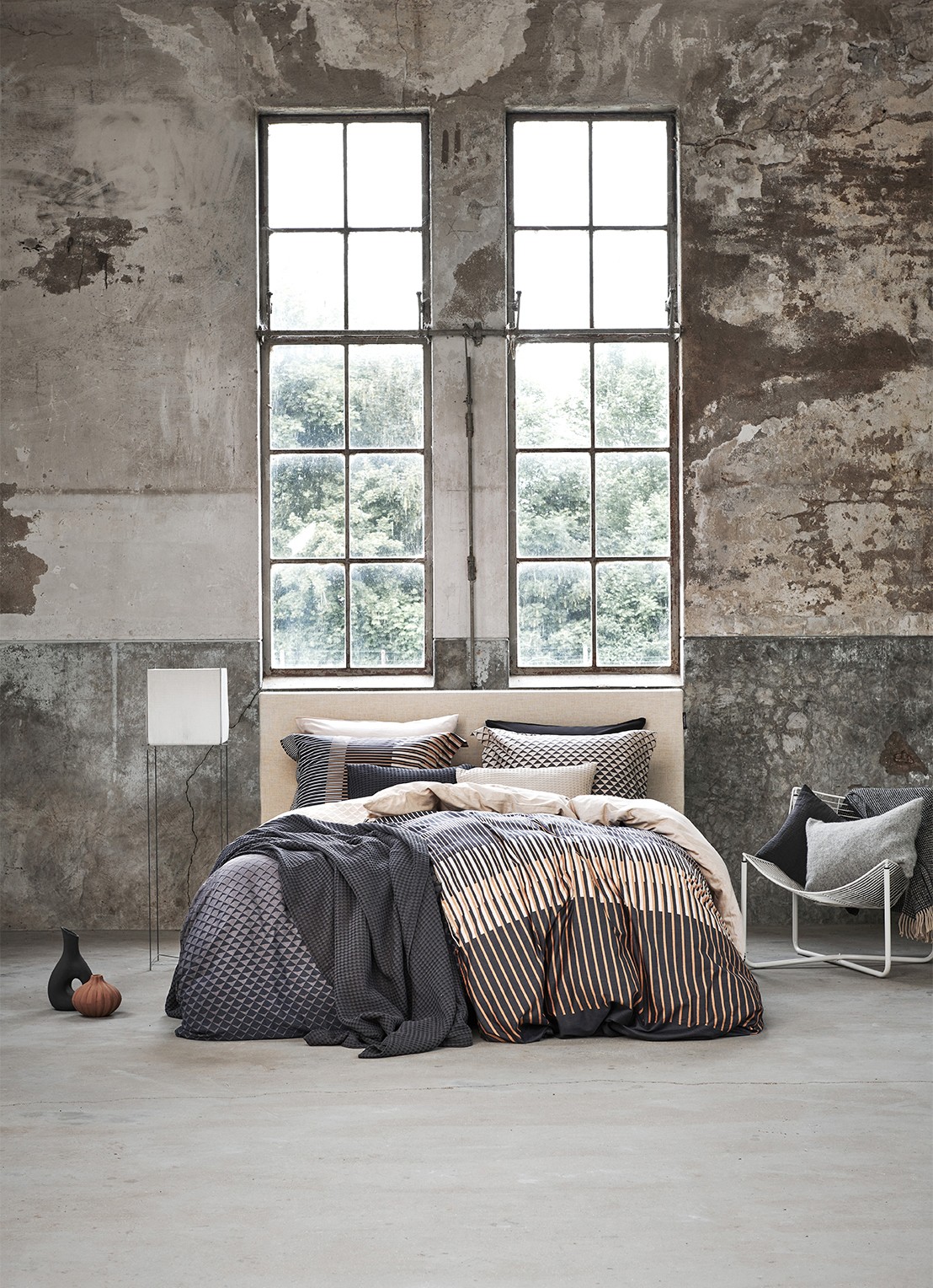 Vandyck Washed Cotton dekbedovertrekset van katoen - inclusief kussenslopen - voorkant 2 beige