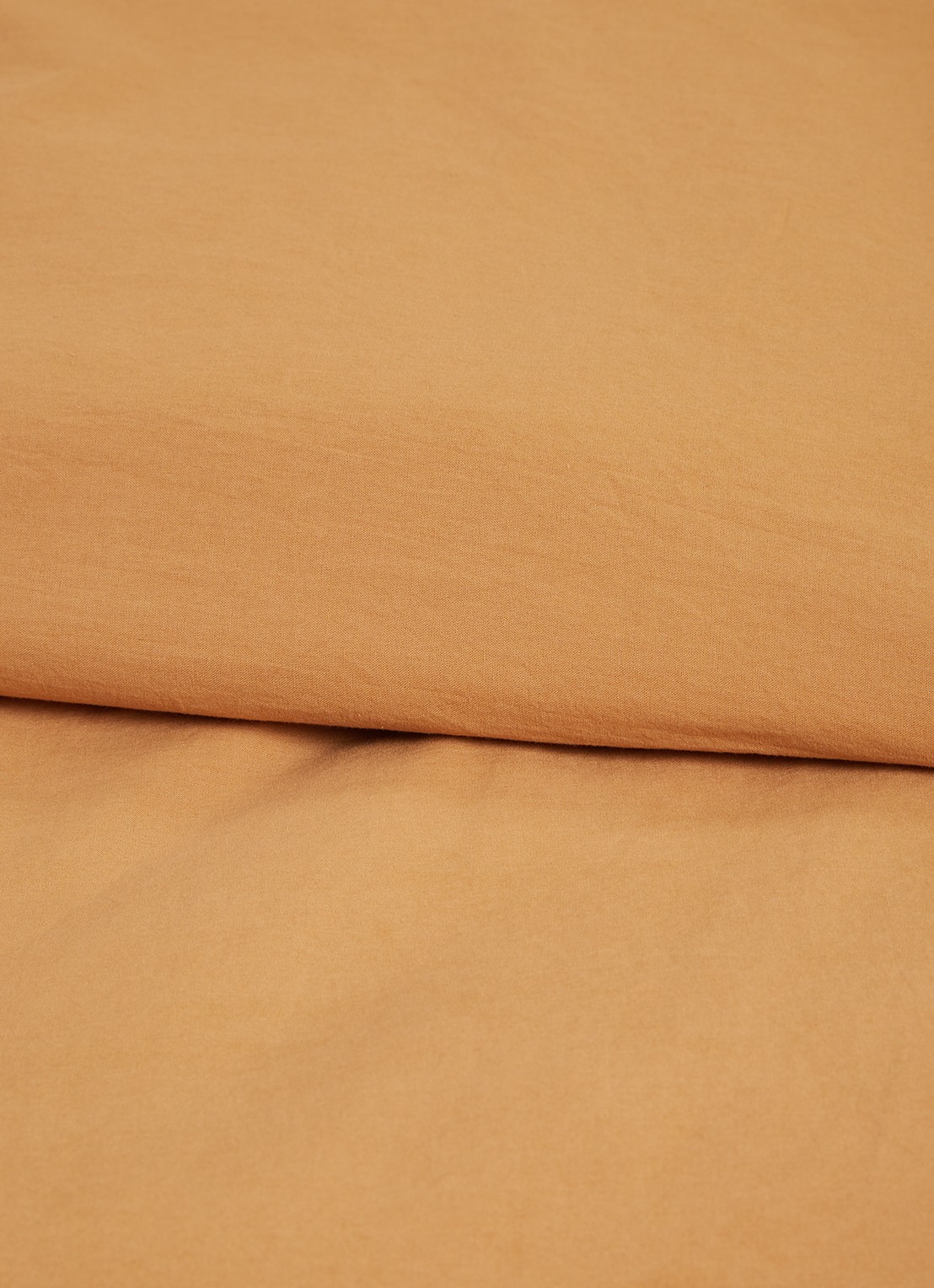 Vandyck Washed Cotton katoenen dekbedovertrekset - inclusief kussenslopen - detail donkeroranje