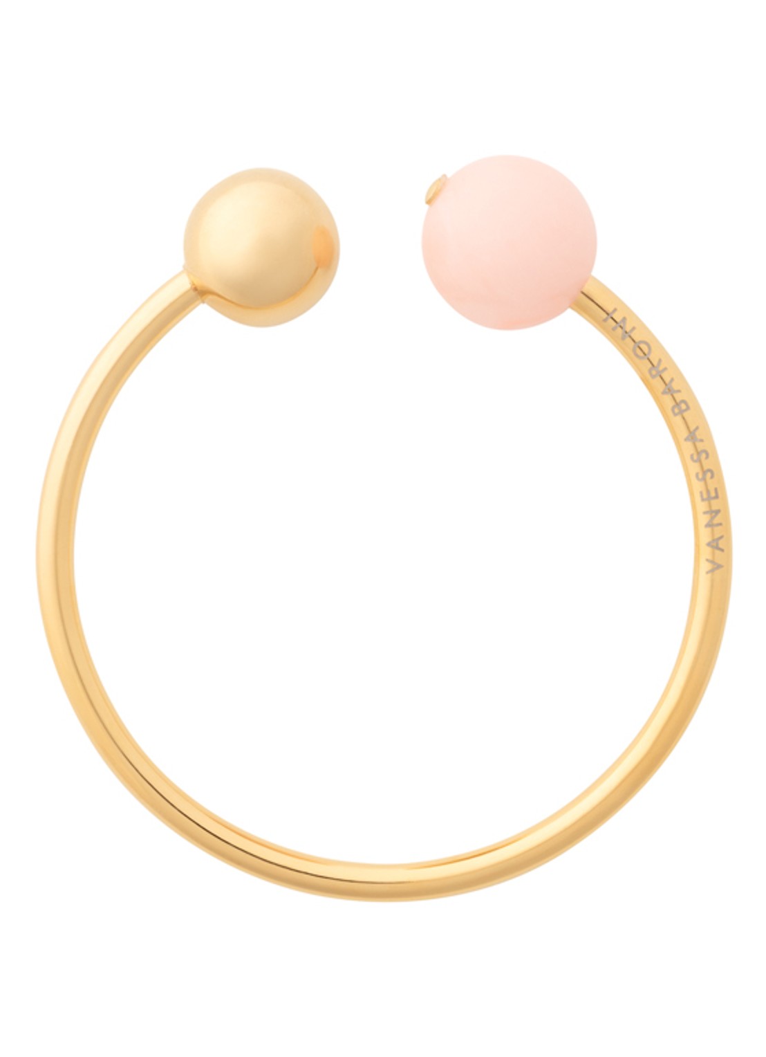 Vanessa Baroni Beads bangle - voorkant 2 peach sorbet