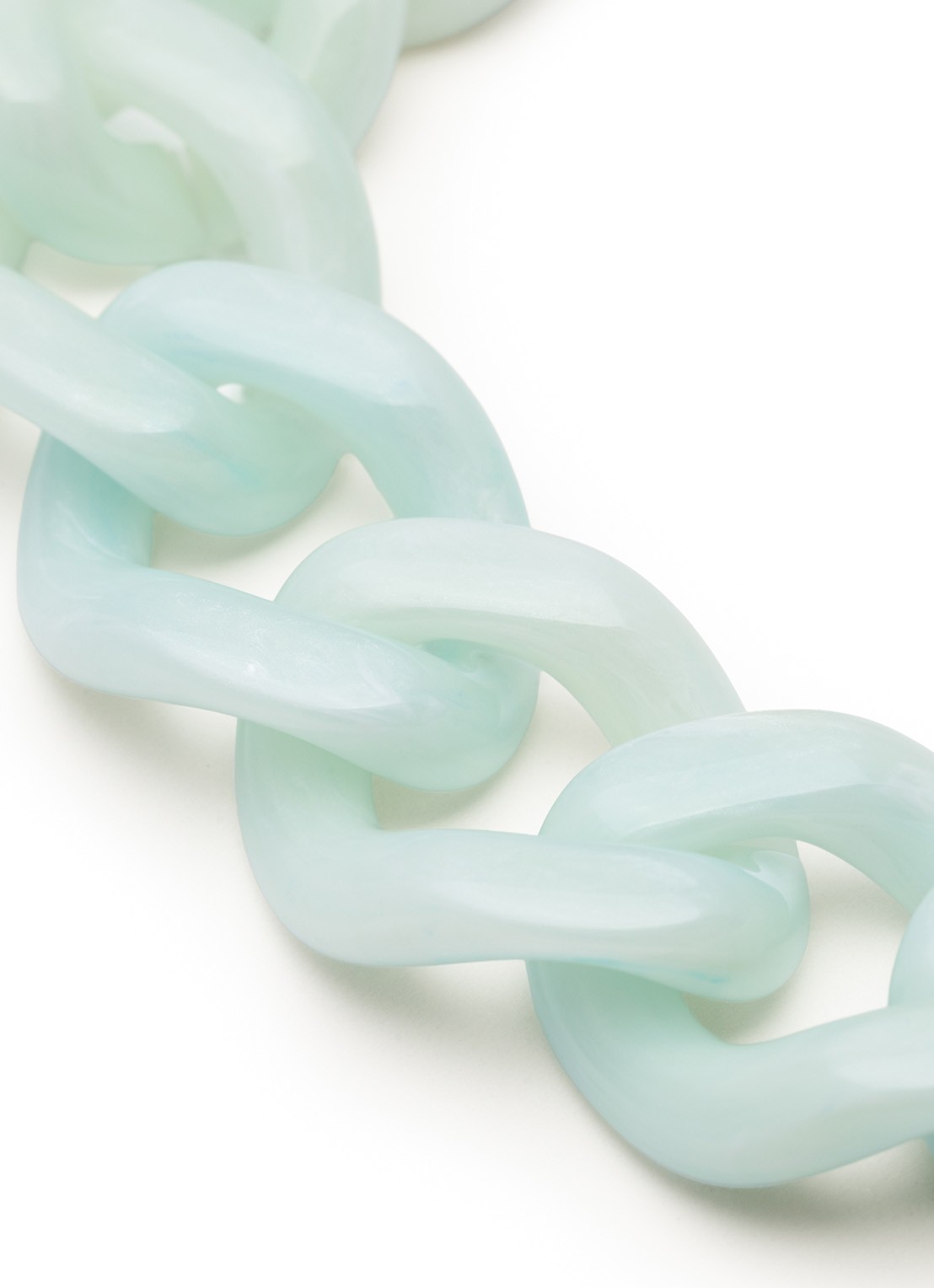Vanessa Baroni Flat Chain armband - detail cloud marble