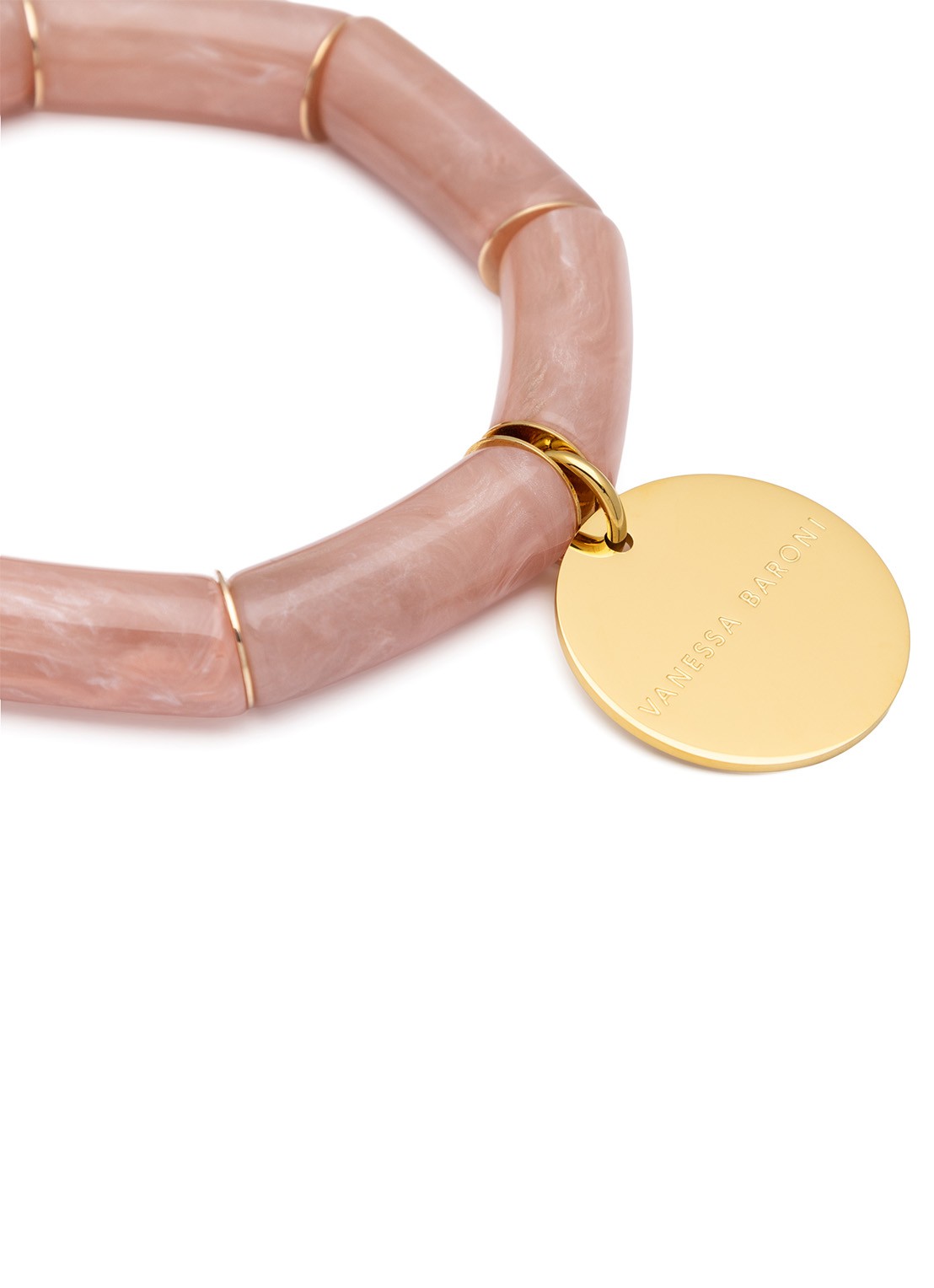 Vanessa Baroni Flex armband - detail 3 blush marble