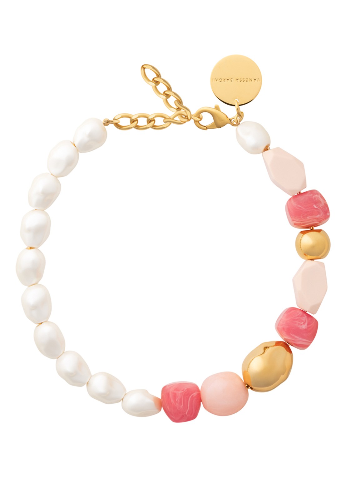 Vanessa Baroni Ibiza ketting - voorkant watermelon