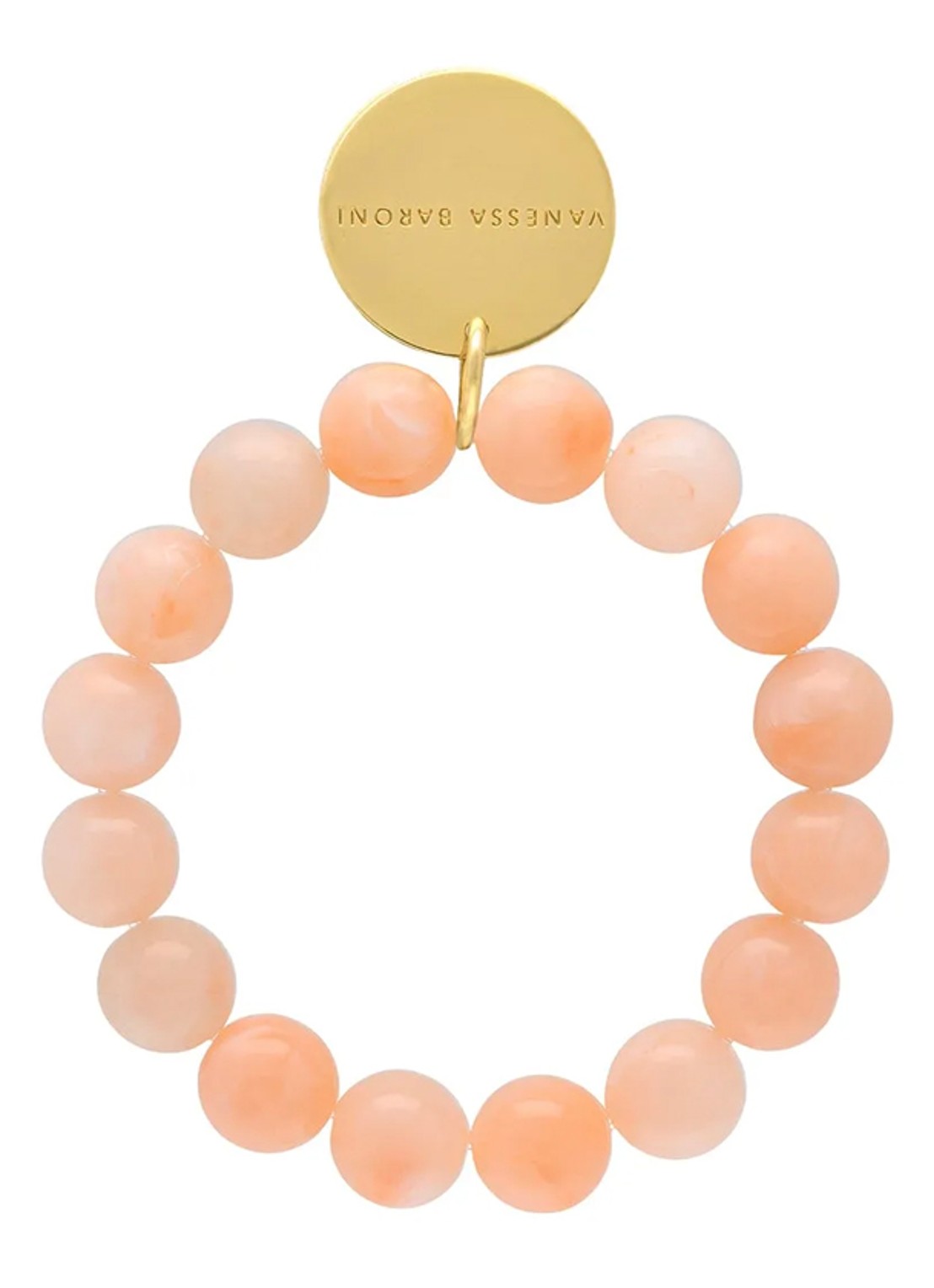 Vanessa Baroni Mini Beads armband - voorkant 2 peach sorbet