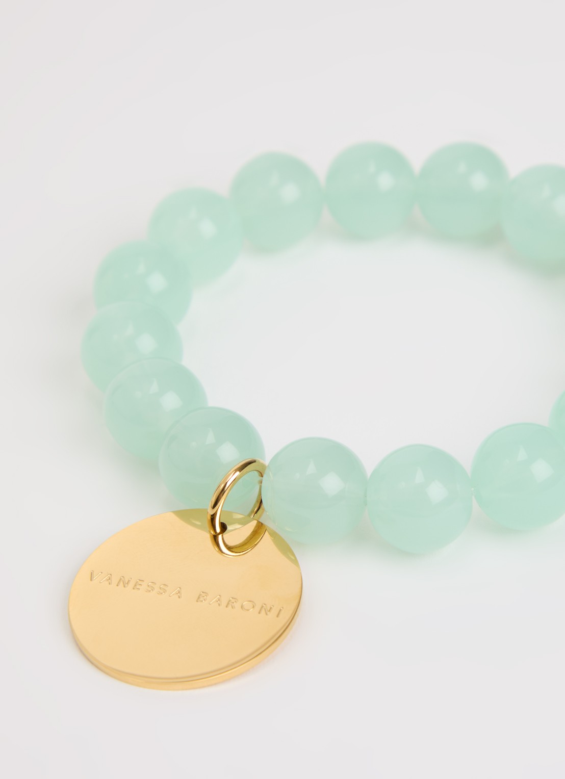 Vanessa Baroni Mini Beads armband - detail 3 mint