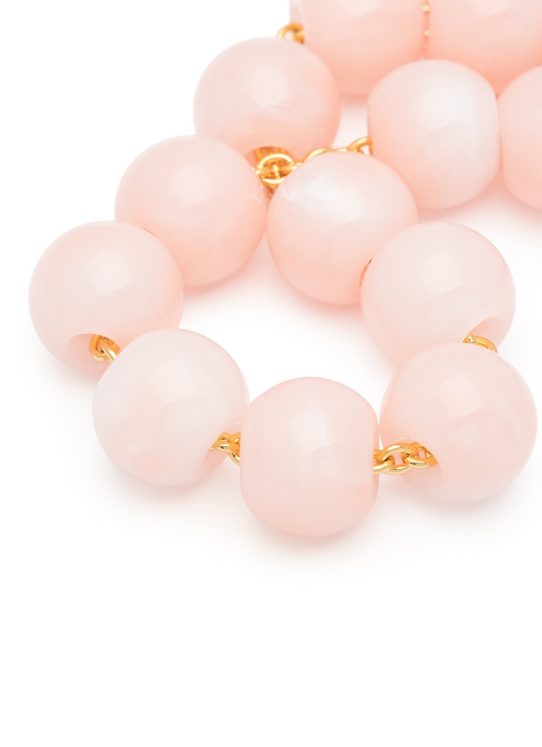 Vanessa Baroni Small Beads kralenketting - detail peach sorbet
