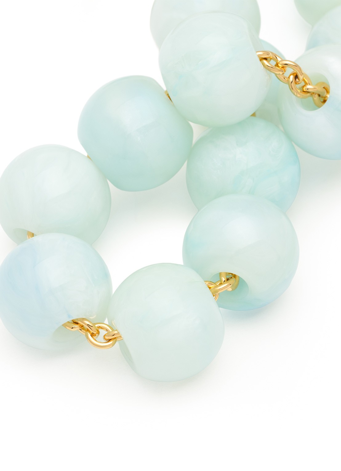 Vanessa Baroni Small Beads kralenketting - detail cloud marble