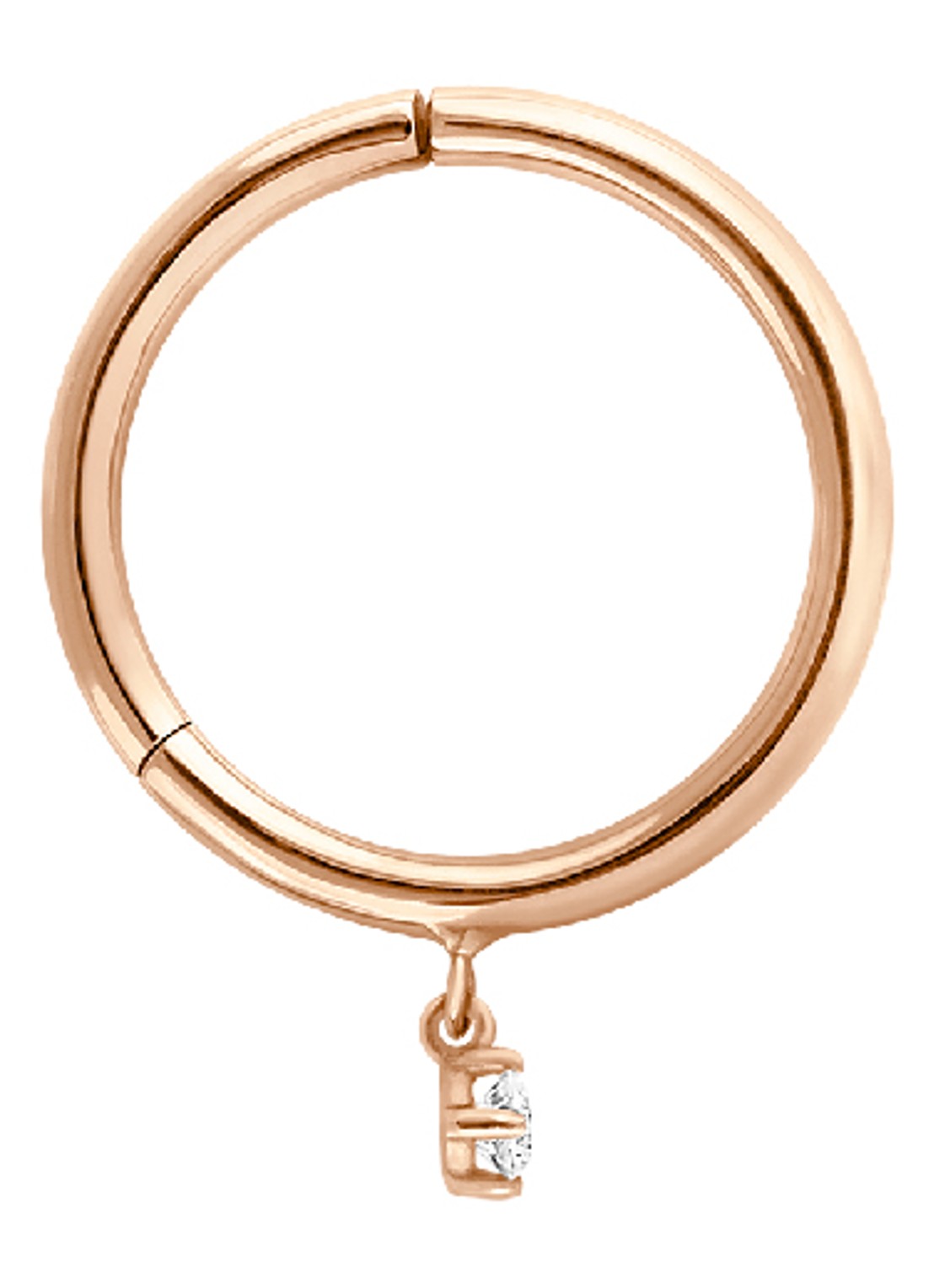Vanrycke Enkele oorring van 18 karaat roségoud met diamant - detail 3 roségoud